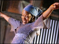 Marcia dancing in The Good Woman of Setzuan